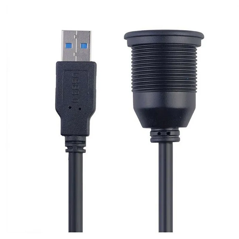1 м USB 3 0 мужчин и женщин AUX заподлицо автомобильное крепление удлинитель для