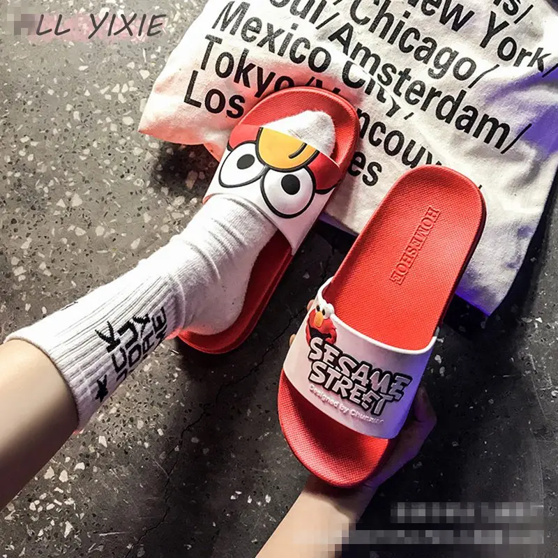 Все YIXIE/2019 женские тапочки модные летние милые повседневные шлепанцы пляжные с