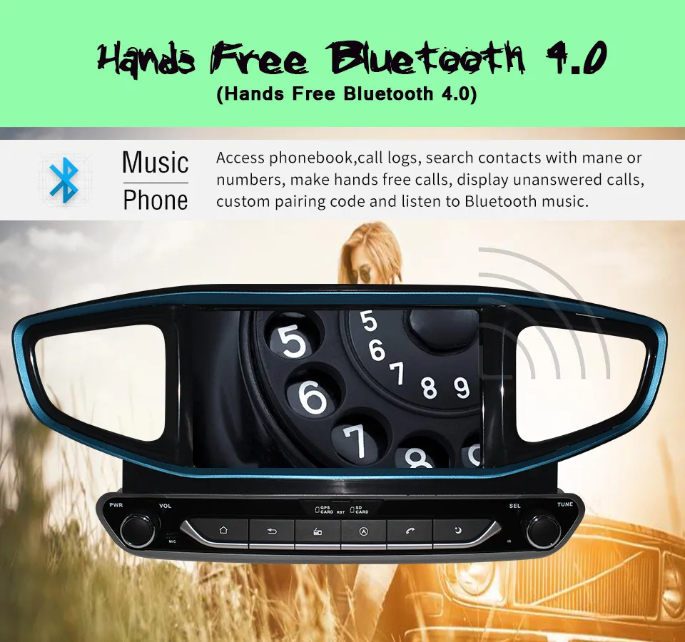 Автомобильная навигационная система android 10 0 с GPS для HYUNDAI Ioniq Blue/Hybrid 2016 2019 2020 карта