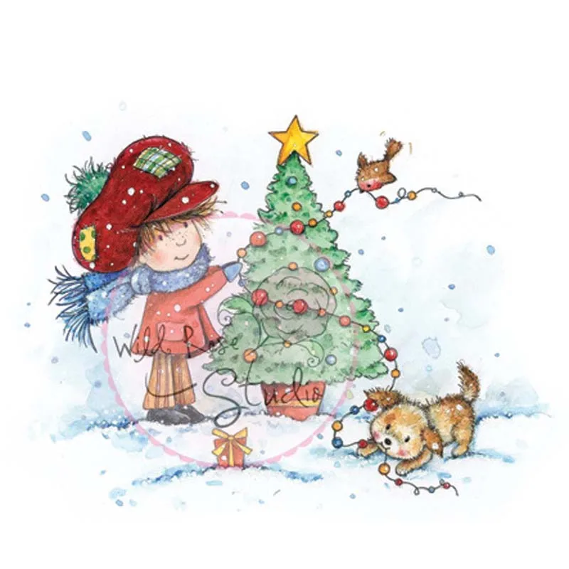 Дикая роза резиновые силиконовый прозрачный штампы для скрапбукинга тампоны