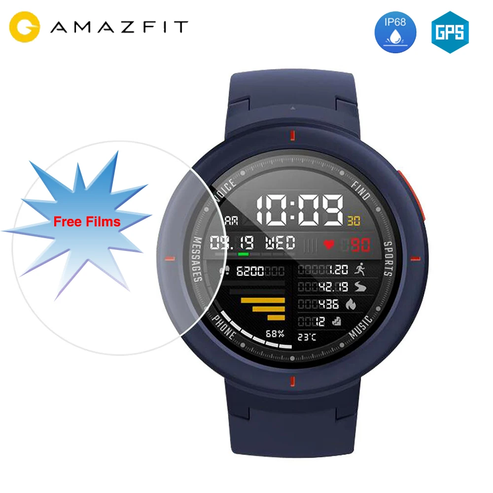 Новые [международные] умные часы Huami AMAZFIT Verge 3 Alexa gps IP68 Водонепроницаемые многофункциональные спортивные Смарт-часы трекер здоровья