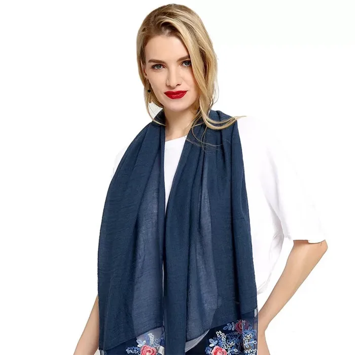 2019 new 180*70cm cotton lace beaded translucent fashion scarf 10 free shipping |