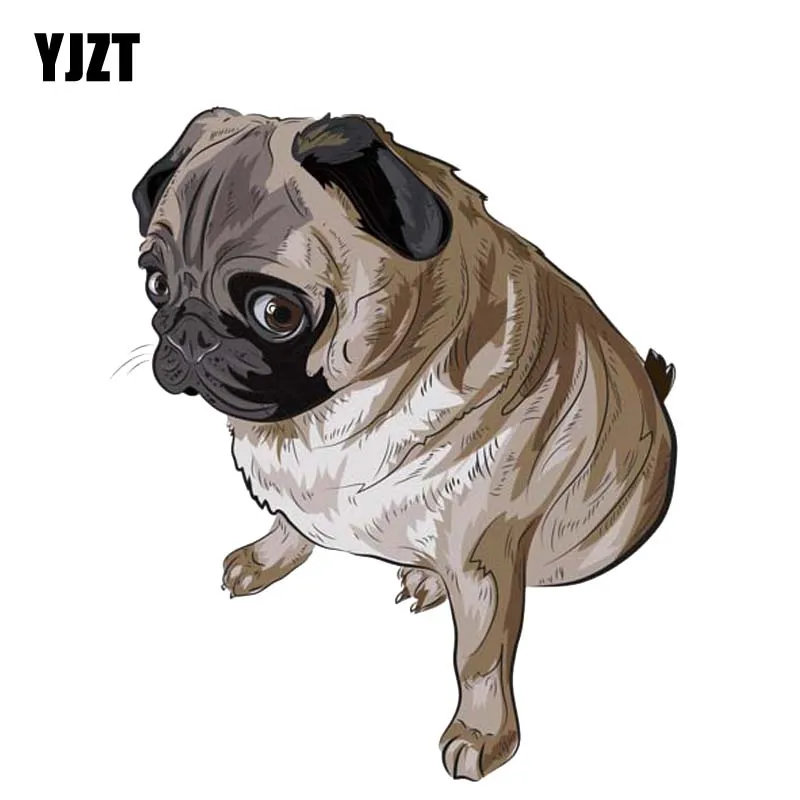 

YJZT 11.2CM*13.4CM A Lovely Pet Dog PVC Originality Decal Car Sticker 12-300150