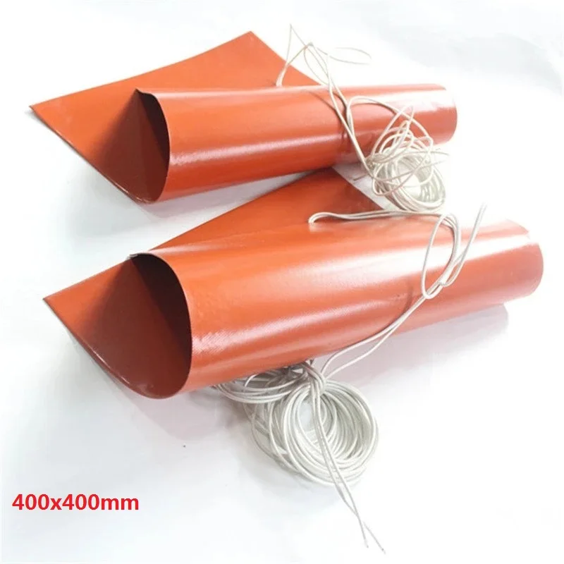 400x400 мм 110 в 800 Вт силиконовая подушка с подогревом 3d принтер кровать с подогревом 3 м клей, NTC 100K
