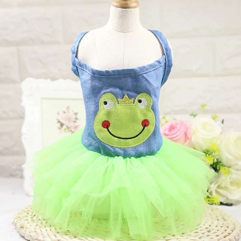 Прекрасный жгут джинсовой пряжи костюм для животного дышащая пачка принцесса