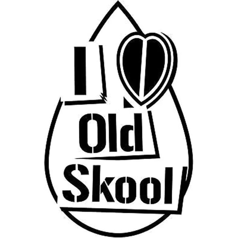 X см I LOVE OLD SKOOL забавная индивидуальная Автомобильная Наклейка Виниловая наклейка