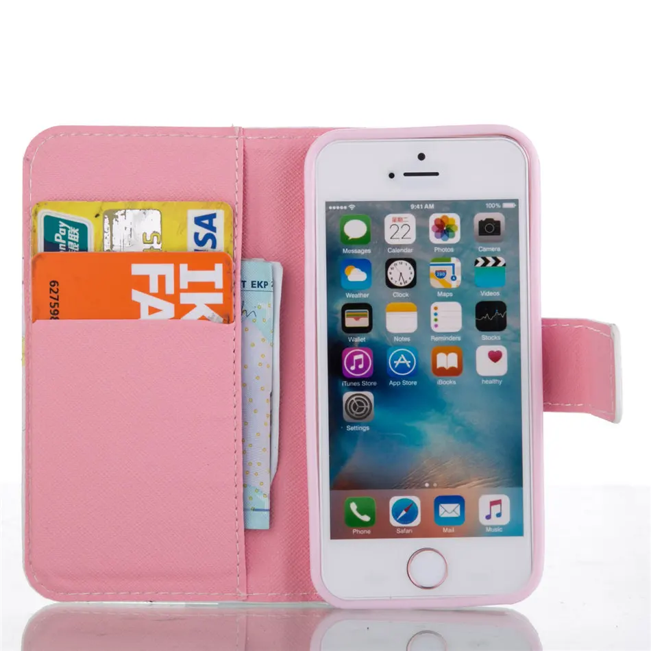 Чехол DEEVOLPO Rose в стиле ретро для Apple iPhone 8, 7, 6, 6S Plus, 5, 5S, SE, из искусственной кожи, с подставкой, с цветочным рисунком, чехол-кошелек, сумки, Fundas Capa D17Z