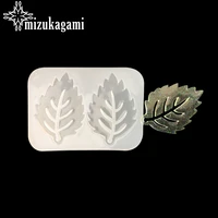 1pcs uv resin jewelry liquid silicone mold leaf plants resin charms molds for diy pendant jewelry making finding molds