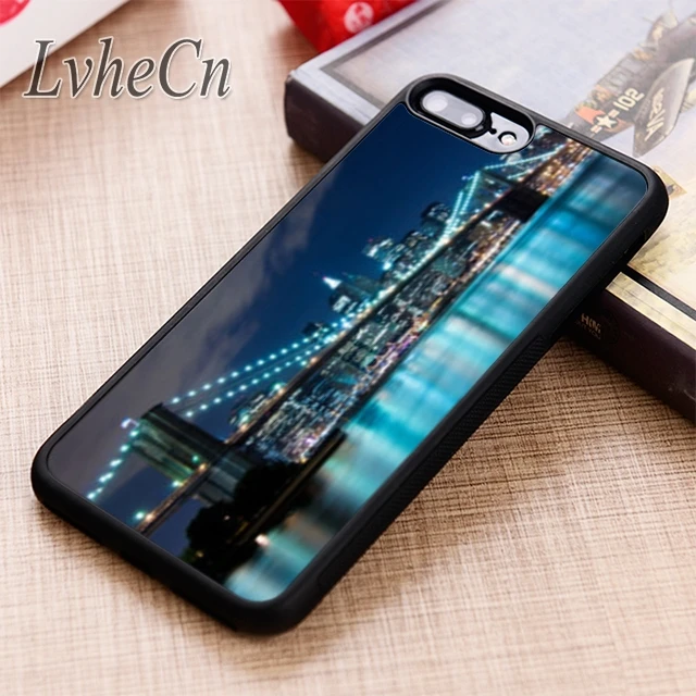 Чехол для телефона LvheCn с бруклинским мостом Нью Йорком iPhone 5 6 6s 7 8 plus X XR XS max 11 12 Pro