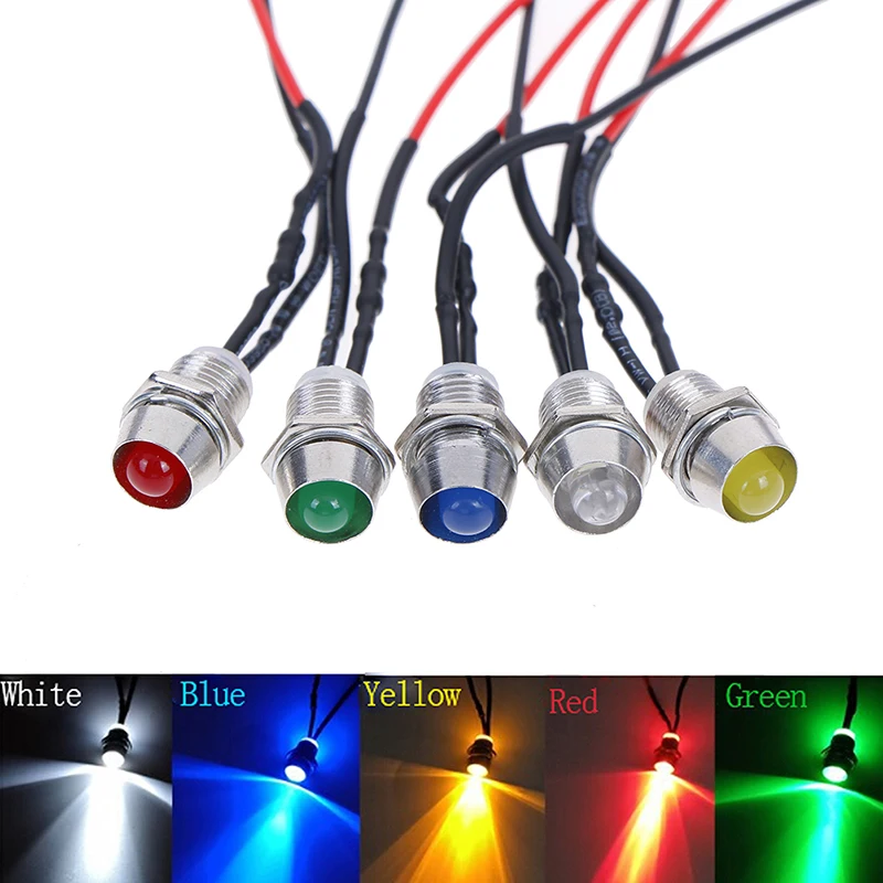 1PCS Metal 12V 0.31&quot LED Indicator Dash Light Lamp Car Truck Lights Accessories | Лампы и освещение