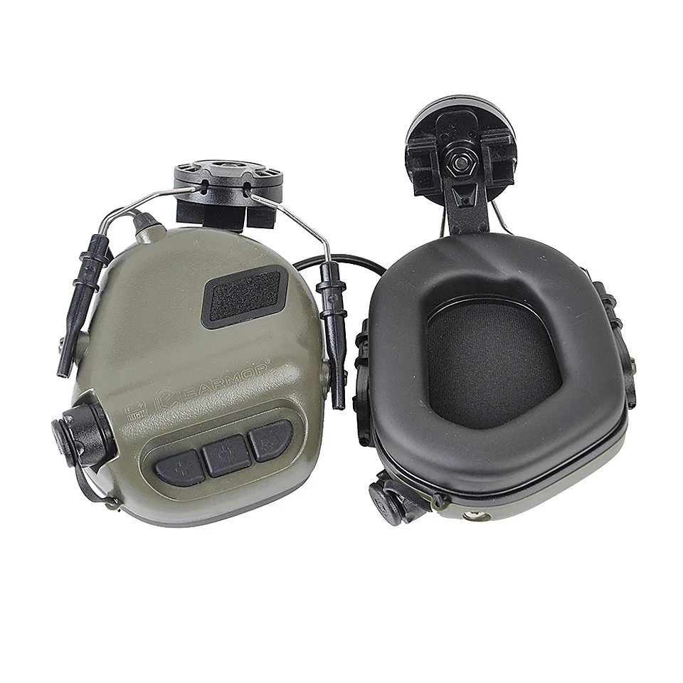 EARMOR M31H Tactical Headphone Noise Canceling Hearing Protection Softair Aviation Headset for FAST MT Helmets Adapter