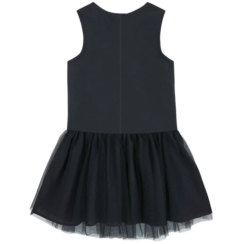 Girls dress Animal Pray for the cat Dress sleeveless Costumes For Kids Casual Comfortable Clothes fashion Black | Детская одежда и