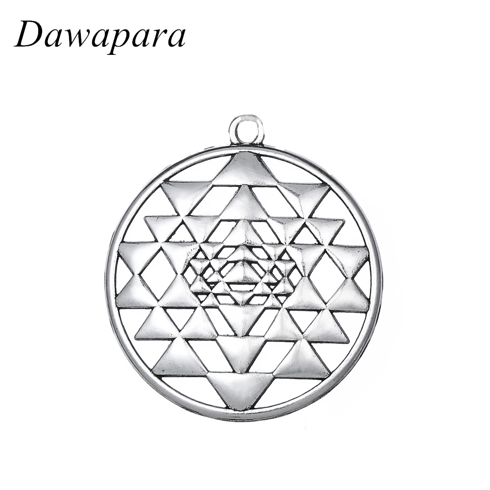 Dawapara Sri Yantra Португалия Мандала языческие Панк Подвески для самостоятельного
