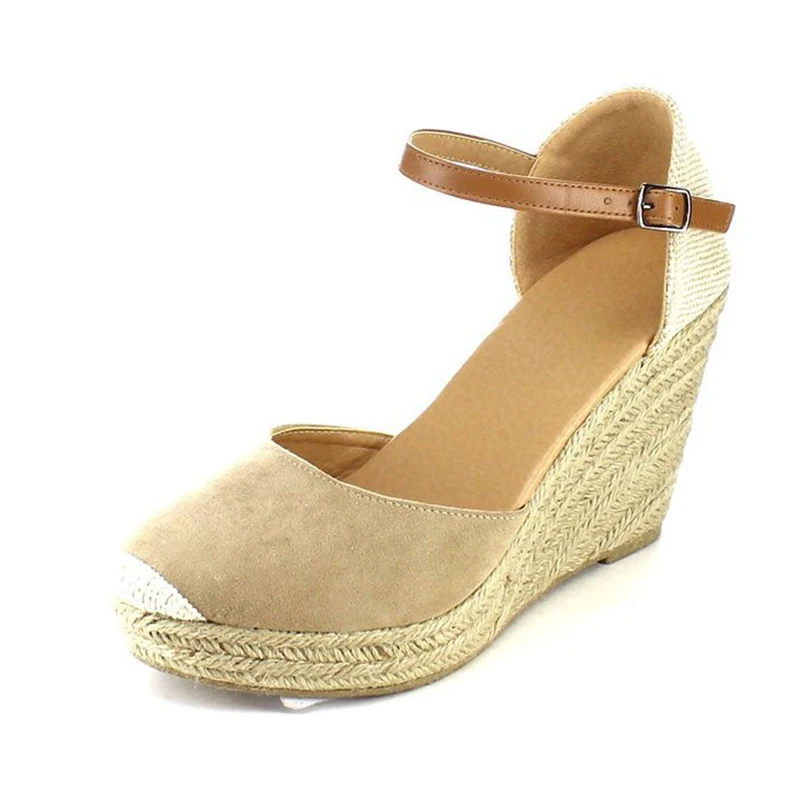 COSIDRAM/летние женские босоножки обувь на танкетке женская пляжная высоком каблуке