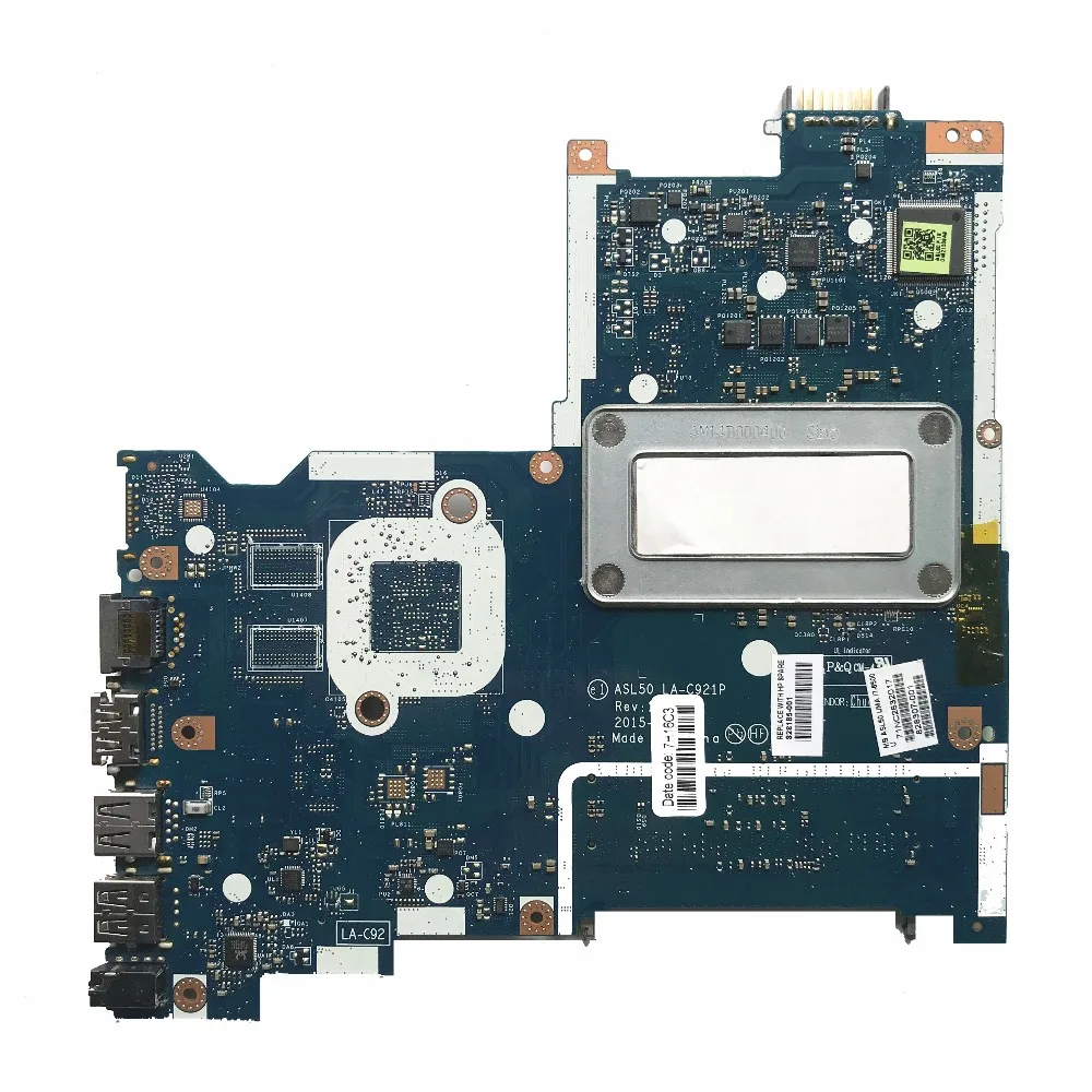 Материнская плата для ноутбука HP 15-AC Series 828185-001 828307-001 ASL50 LA-C921P с процессором SR2EZ