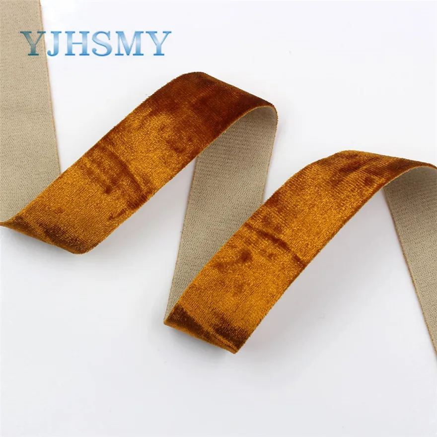 I-181103-86 YJHSMY I-181103-85, 2 ярдов/партия, 25 мм расширенный материал фланелевая лента поделка бант головной убор подарочная упаковка свадебные украшения - Цвет: I-181103-86