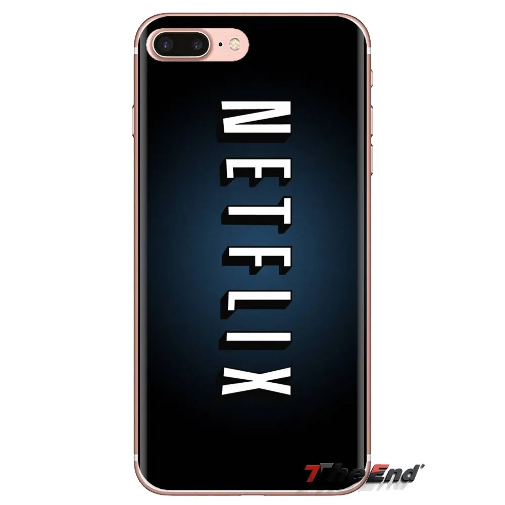Прозрачный мягкий чехол для часов Netflix movies TV показывает логотип Samsung Galaxy A3 A5 A7 A9 A8