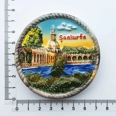 BABELEMI 3D керамический Индюшата Alanya Kemer Sanliurfa магнит на холодильник сувениры украшение на холодильник - Цвет: Светло-серый