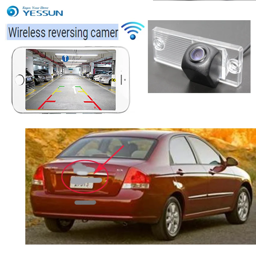 Автомобильная камера заднего вида YESSUN беспроводная для kia Sephia Spectra Sephia5 cerato LD 2003 ~