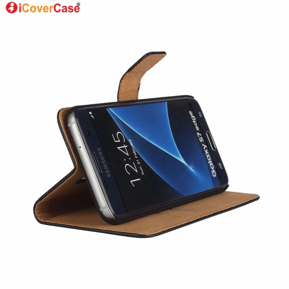 Кожаный чехол бумажник для Samsung Galaxy S9 S7 S6 S8 Plus + S5 S4 S3 Mini Edge Plus|wallets for samsung|for samsung