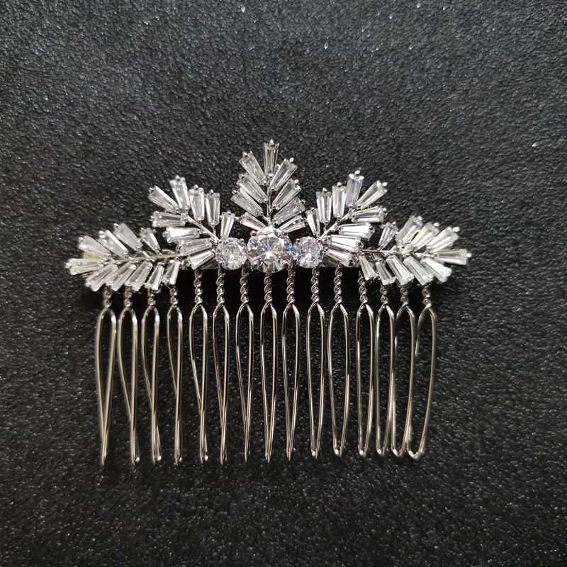 SLBRIDAL Роскошные трендовые очаровательные модные зубцы с кубическим цирконием