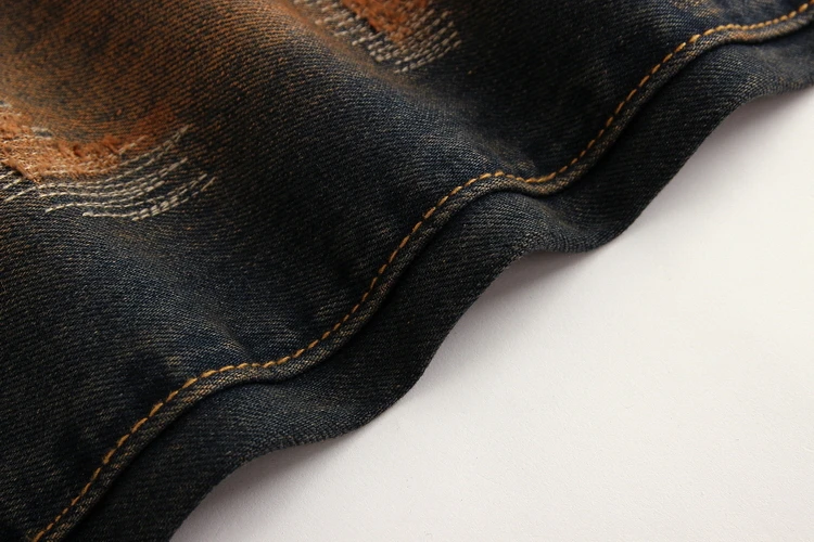 2016 mens jeans Italy Men's Fashion biker Distressed Destroyed Washed Jeans Size28-38 (#608) | Мужская одежда