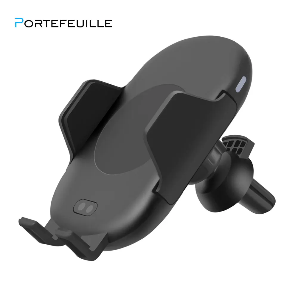 Portefeuille Автоматический Инфракрасный датчик Автомобильный держатель Подставка QI