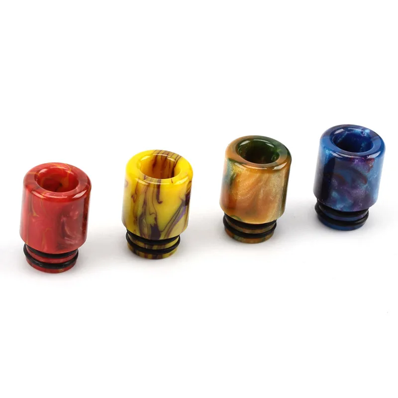 Койл Фазер 510 Эпоксидная смола Длинный / Короткий Капельный наконечник для атомайзера Электроник Сигара RDA RTA Случайный цвет 13 мм диаметр на.