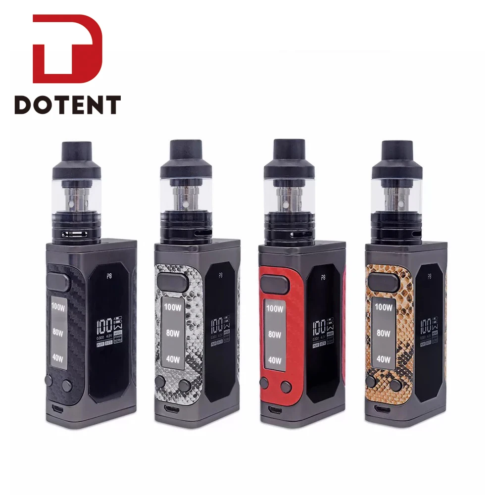 DOTENT P8 электронная сигарета 100 Вт 2200 мАч встроенный аккумулятор металлическая