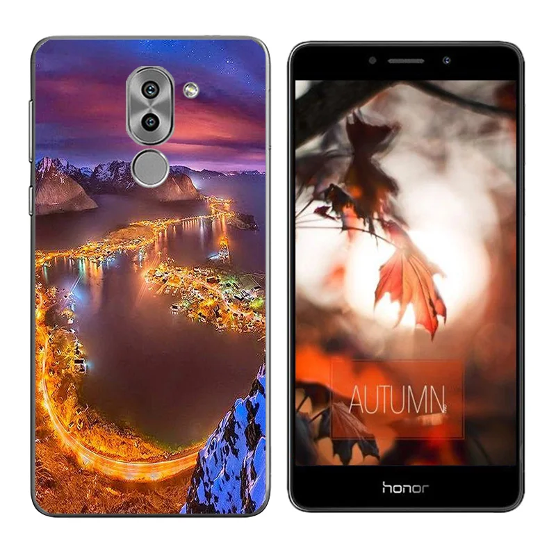 Чехол для Huawei Honor 6X с принтом &quotволны&quot задняя крышка GR5 2017 Чехлы Coque Mate 9 Lite сумки |