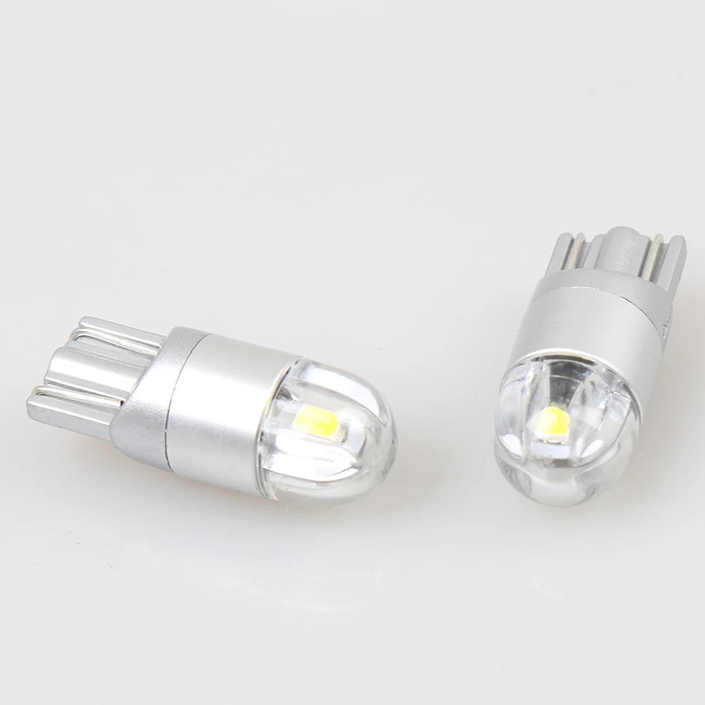 JYL 2 шт. T10 светодиодный лампы 168 501 W5W Клин 3030 2SMD DC 12V Для Авто Мото номерной знак