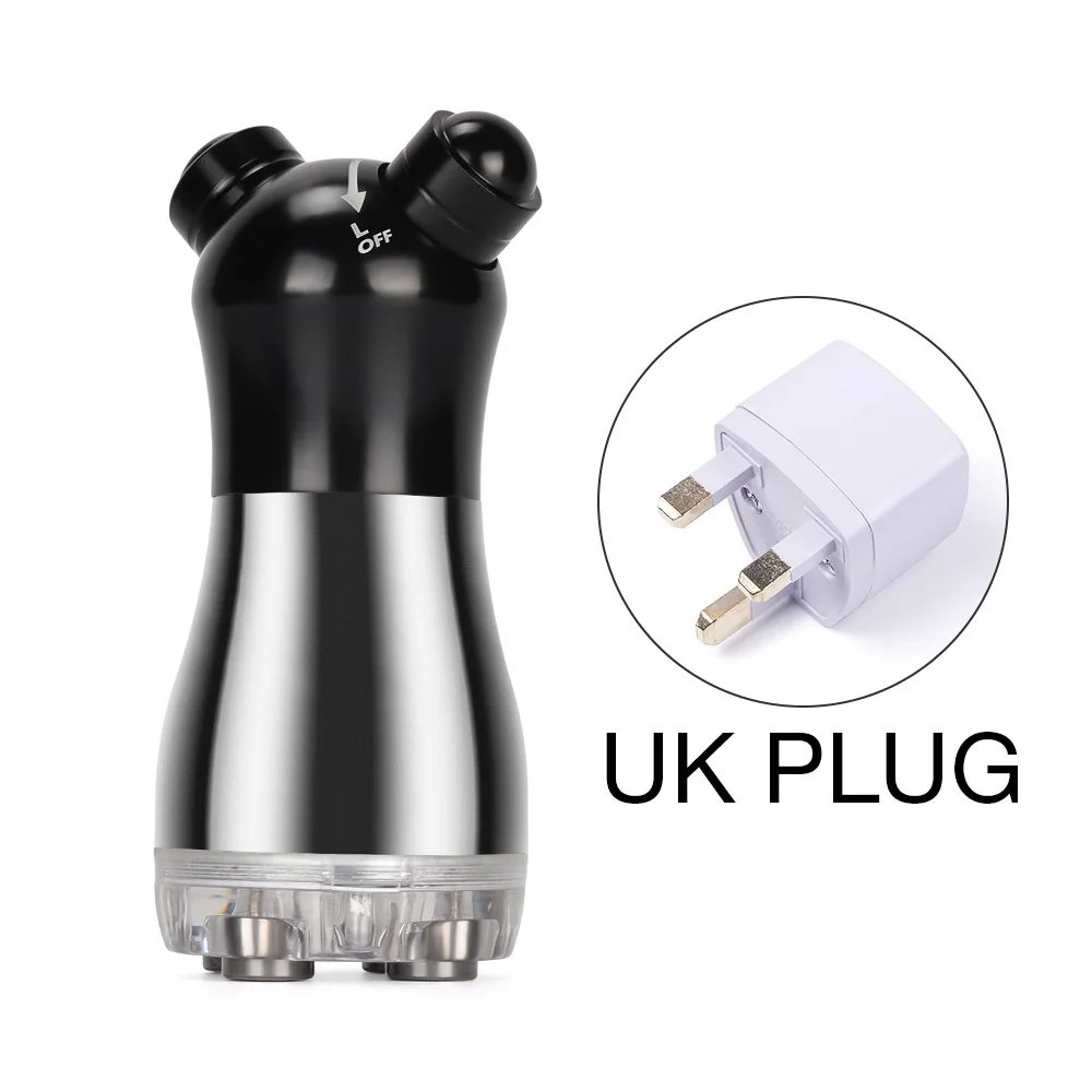 Black UK Plug Радиочастотный массажер тела и лица светодиодный фотон для лица мезотерапия электропорация машина для красоты омоложение лица лифтинг - Цвет: Black UK Plug