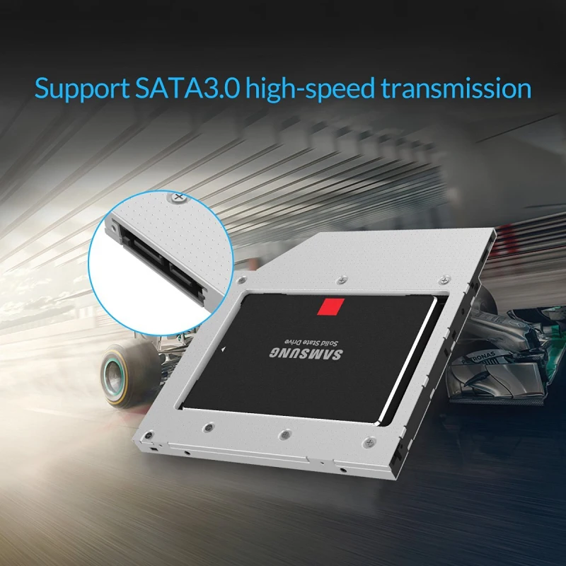 2 5 дюймов HDD SSD кэдди адаптер Поддержка 7 мм 9 SATAIII Подключение для Dell hp Macbook ASUS acer Benq