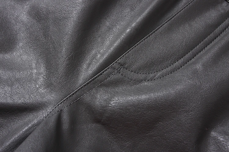 ALPHALMODA осенние женские шорты из искусственной кожи сплошной цвет изгибающий манжета, карман эластичный пояс шорты M-L