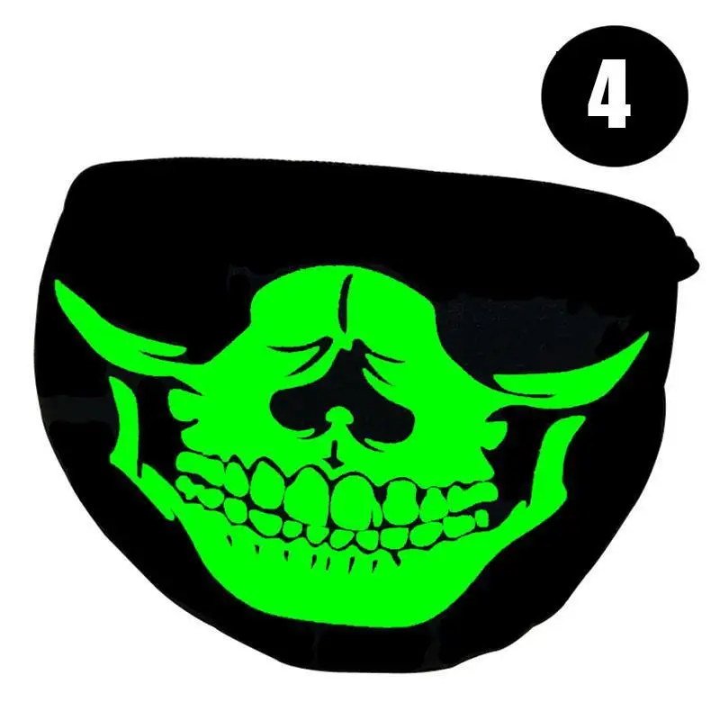 1 шт. черный флуоресцентный Маска Петлю Anti-Dust ночной рот маски Человек Для женщин