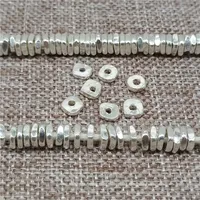 20 Karen Hill Tribe Silver Square Spacer Beads for Bracelet Necklace