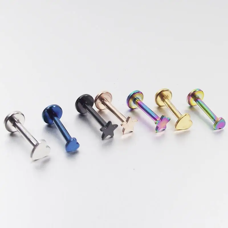 2 шт. кольцо для губ с внутренней резьбой 16 г|Украшения тела| |