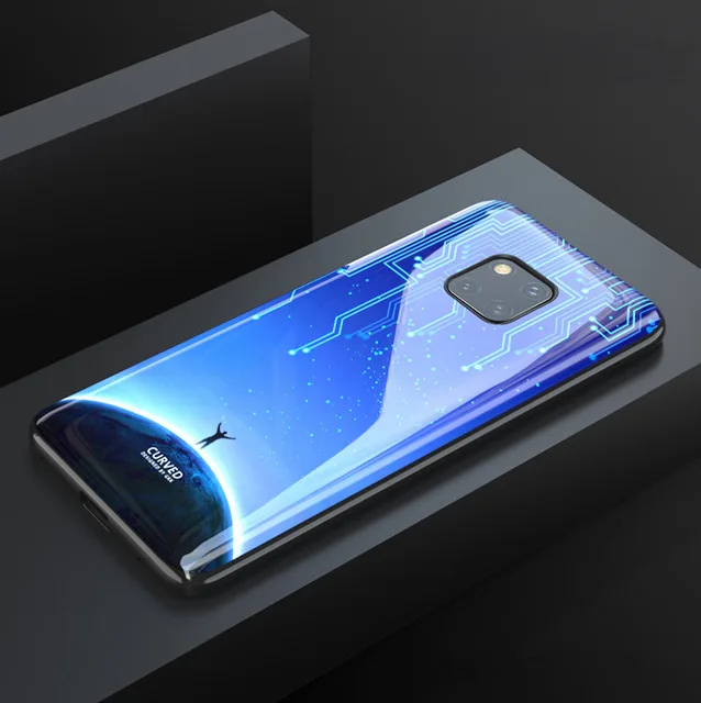 Чехол из закаленного стекла для huawei P30 P30 Pro mate 30 20 Pro p30 4 в 1 6D изогнутая шахматная доска противоударный чехол мягкий чехол