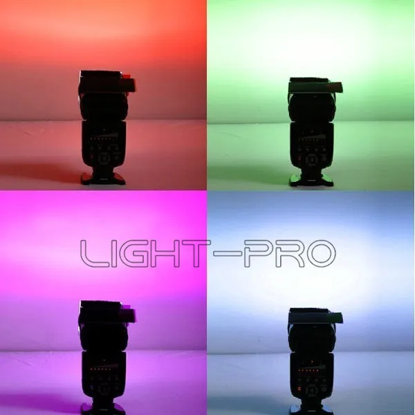 Универсальная вспышка Speedlight Speedlite Набор цветных фильтров для камеры Canon Nikon Pentax DSLR