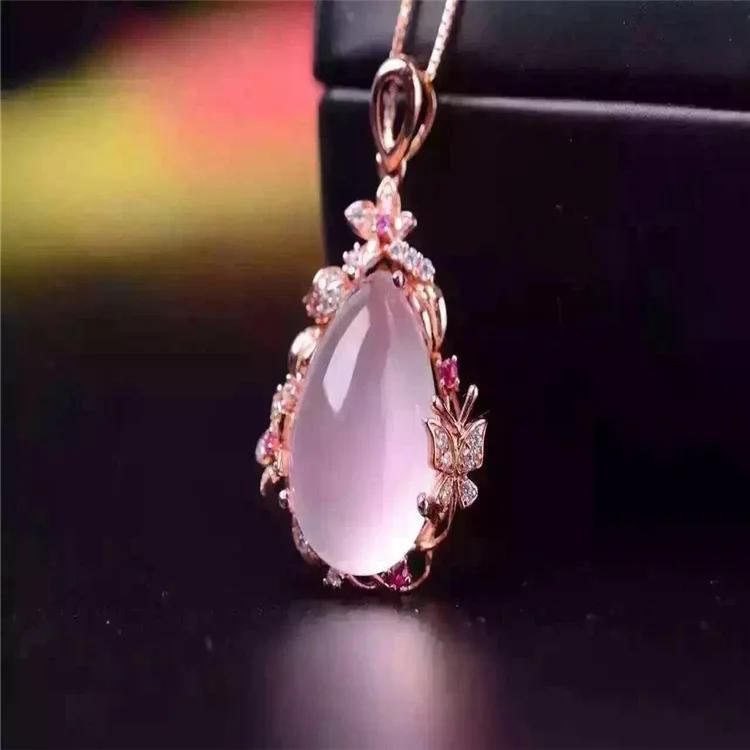 KJJEAXCMY boutique jewels S925 Серебряная Инкрустация платина розовое золото hibiscus Кристалл