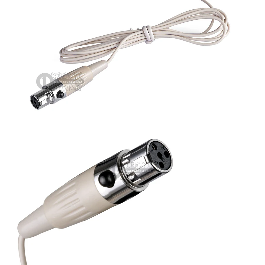 Мини Конденсаторный Микрофон XLR 4 контакта разъем TA4F бежевый|condenser microphone|microphone