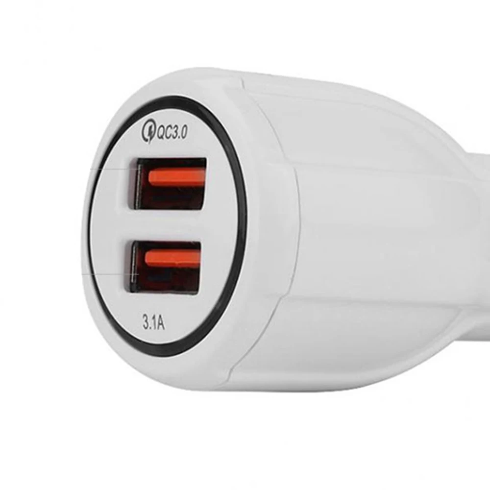 Новый двойной USB автомобильный прикуриватель зарядное устройство доставка