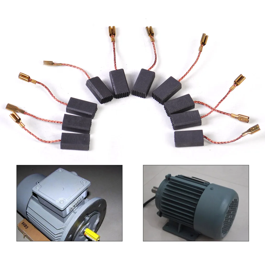 LETAOSK Новые 10 шт. угольные щетки сменный инструмент подходит для BOSCH GWS 580 850 C 7 115 8 125 9