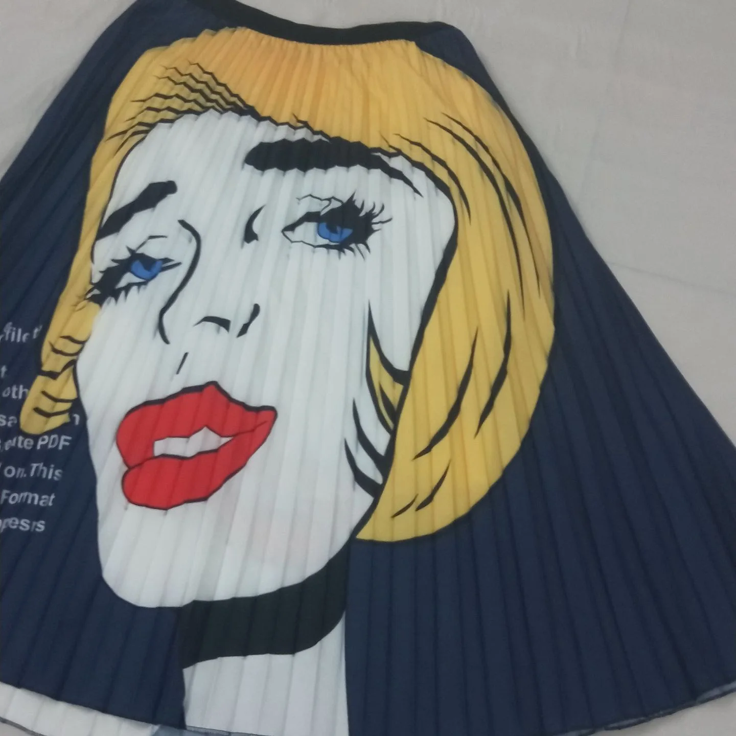 Женские Модные плиссированные юбки с принтом героев мультфильмов летняя уличная