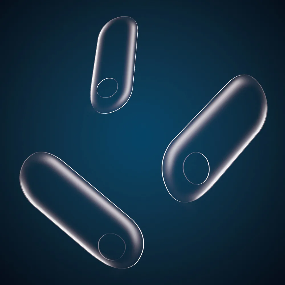 5 шт. закаленное стекло для экрана с поясом отверстие Защитная пленка Xiaomi Mi Band 3 не