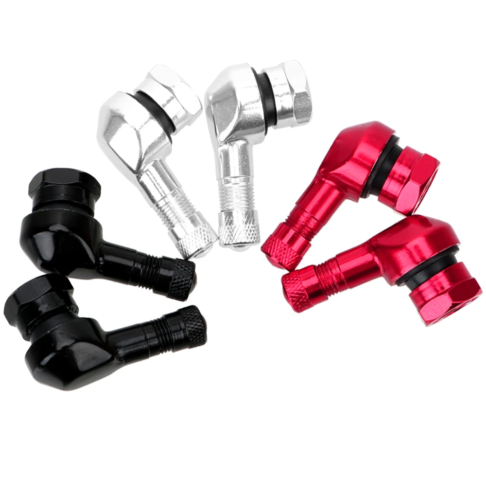 

LEEPEE 11.3mm 90 Degree Angle Wheel Tire Tubeless Valve Stems Aluminum Motorcycle Valve Stem Tire Accessories 1 pair