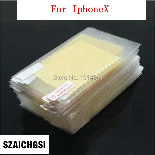 SZAICHGSI прозрачная защитная пленка для экрана iPhone, защитная пленка для экрана с салфеткой для очистки, 500 шт
