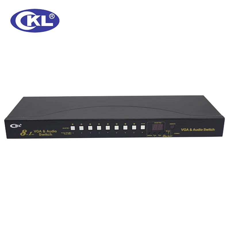 CKL-81S 8 портов Авто VGA переключатель с аудио в 1 из ПК МОНИТОР коммутатор ИК-пультом