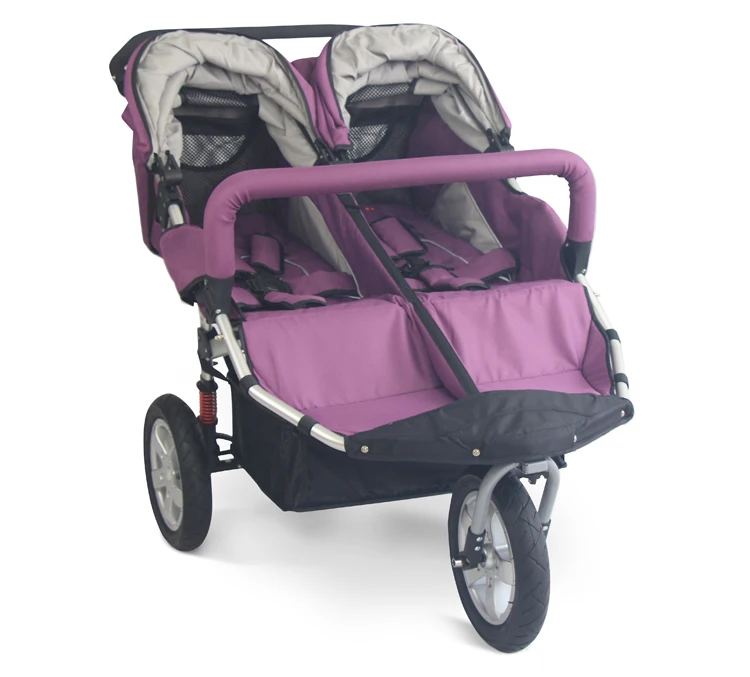 Горячая мама бегущая коляска Babyboom коляска для малышей-близнецов амортизаторы лежа плоская коляска для малышей-близнецов