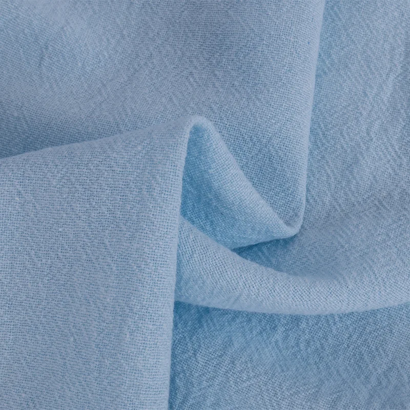 

New type of linen-cotton dyed water-washed cotton linen-like crepe suit cotton fabric in spring and summer